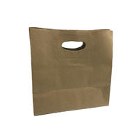OEM Brown Kraft paper bag with Die cut Handle for packaging